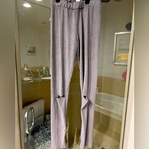 Style rack suede like fitted leggings size small